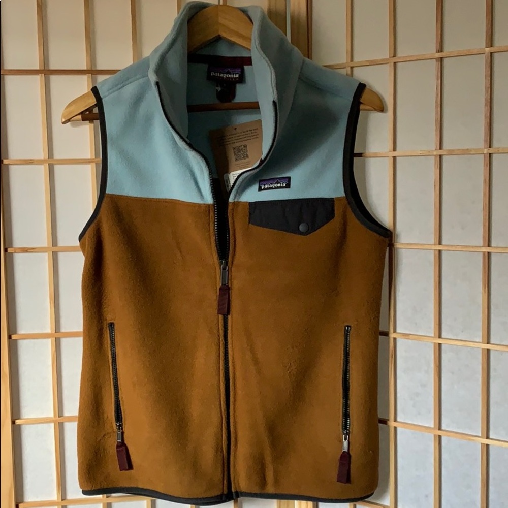 Patagonia fleece vest - Snap-T Bear Brown